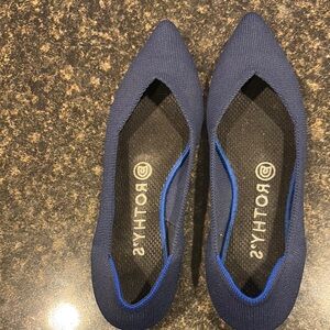 Rothy's Blue Pointed Flats